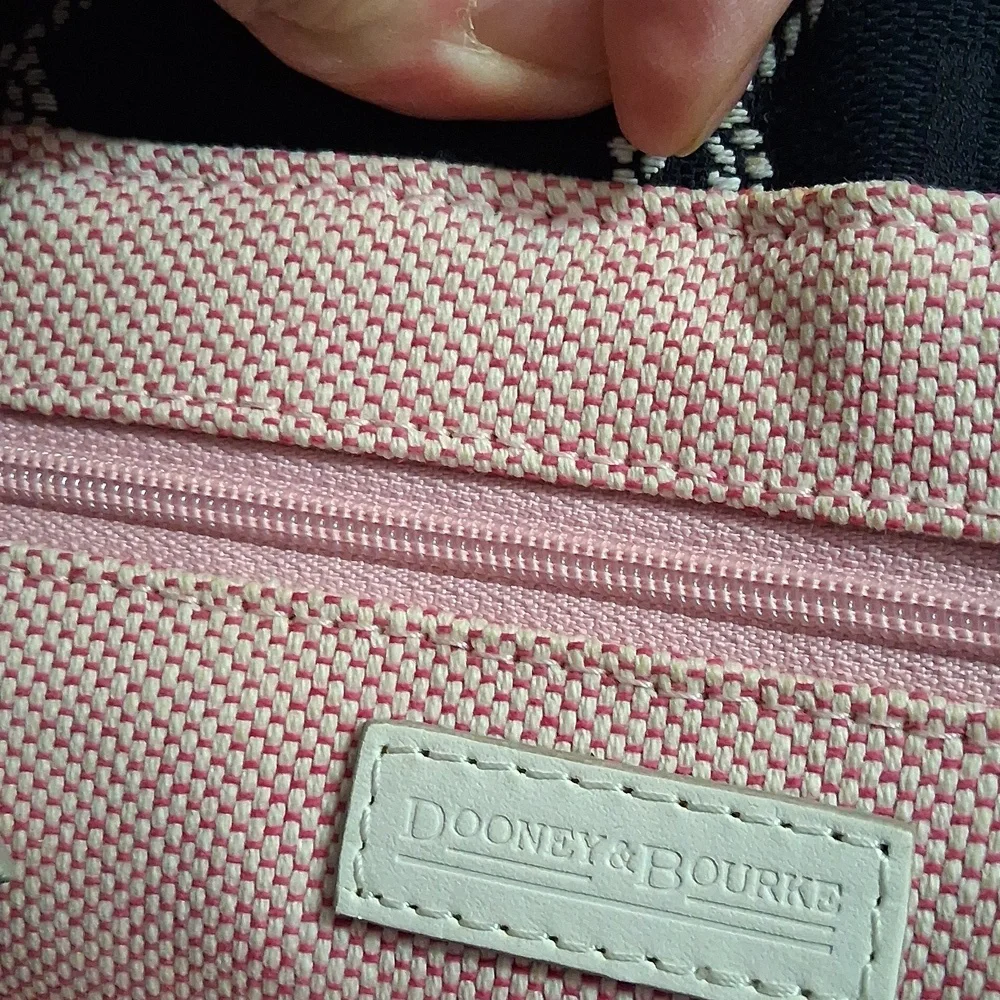 Dooney & Bourke Black and White Satchel - Picture 8 of 12